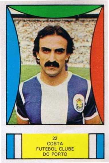 Sticker of José Costa in the FC Porto shirt, labelled “22 Costa, Futebol Clube do Porto”